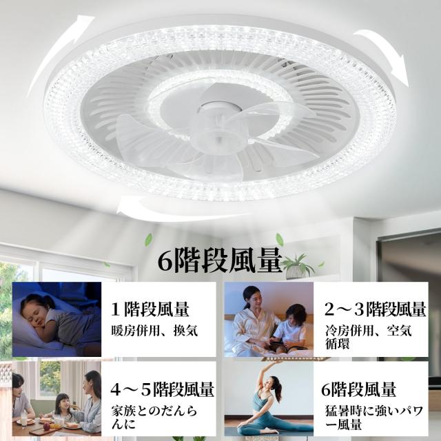 シーリングファンライト ZXhome シーリングファン ライト 50cm 扇風機