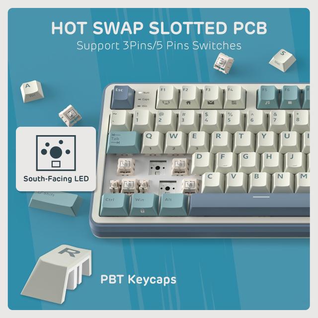 RK ROYAL KLUDGE S98 メカニカルキーボード、スマートディスプレイおよびノブ付き、トップマウント 96% ワイヤレスメカニカルキーボード RK ROYAL KLUDGE S98 メカニカルキーボード、スマートディスプレイおよびノブ付き、トップマウント 96% ワイヤレスメカニカルキーボード