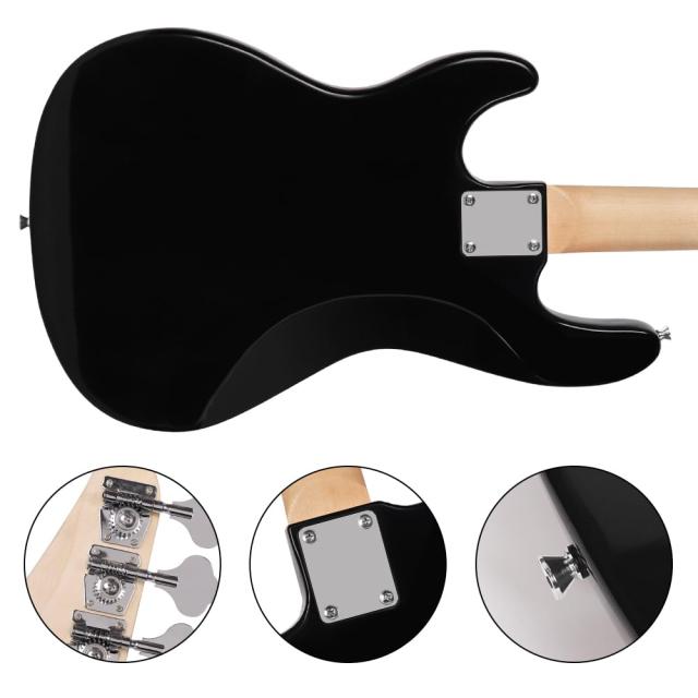 Bullfighterエレキベースセットアクセサリーセット付き、4弦bass