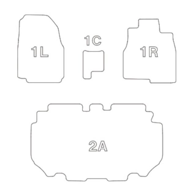 クラッツィオ(Clazzio) フロアマット 立体タイプ 1台分セット N-BOX/N-BOXカスタム JF5 / JF6 R5(2023)/10~ NEWラバータイプ ブラック EH_1