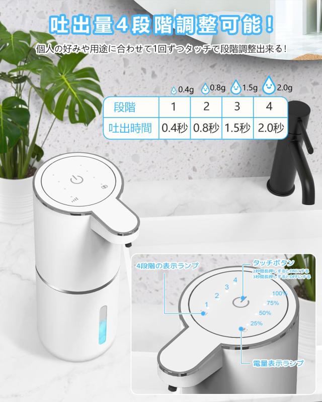 cshare ソープディスペンサー 液体 自動 ハンドソープ ディスペンサー