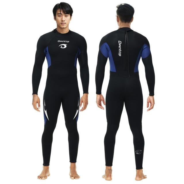 Owntop 3mm ウェットスーツ メンズ フルスーツ ストレッチ ネオプレン