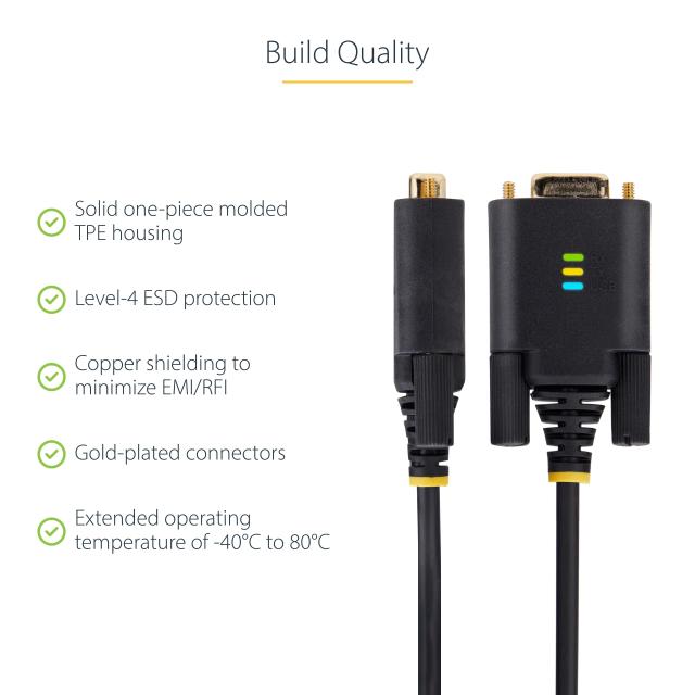 StarTech.com USB - RS232Cシリアル変換ケーブル／ストレート／USB 2.0接続／3m 1P10FFC-USB-SERIAL_5