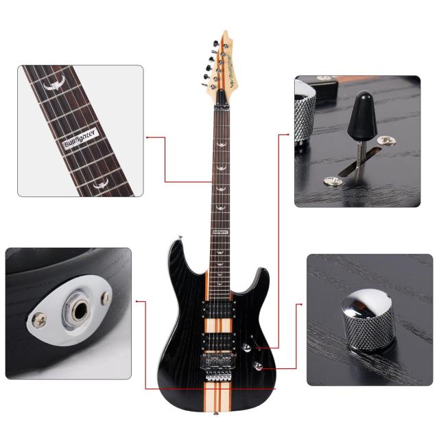 Bullfighter エレキギター トラベルギターセットアクセサリーセット