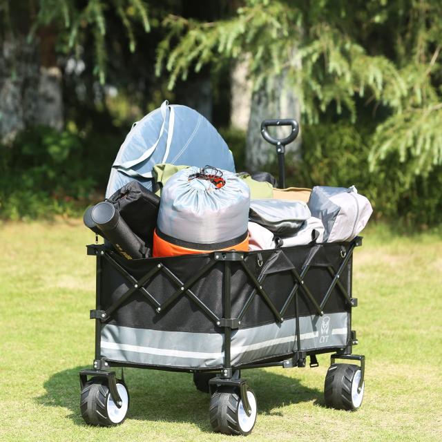 キャリーワゴン キャンプ キャリーカート 耐荷重100kg ブルー キャリーワゴン キャンプ キャリーカート 耐荷重100kg ブルー