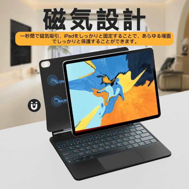 【2024新型】マジックキーボード SUKEBON iPad 第10世代 キーボードケース 10.9インチ 【日本技適認証取得】電量表示 トラックパッド付きの通販は