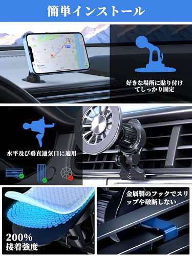 Landgoo【2024年進化】スマホホルダー 車 車載ホルダー 金属製 3軸機械式伸縮アーム 車 スマホスタンド 高級アルミニウム合金 カー用品  の通販はau PAY マーケット - Ｅ４Ｌｉｆｅ | au PAY マーケット－通販サイト