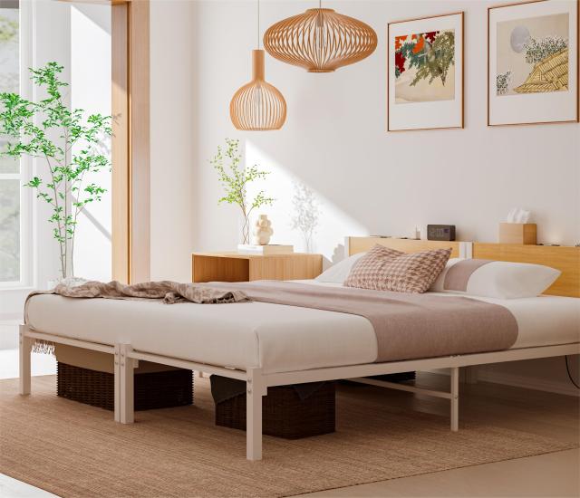 スチールパイプベッド シングル 通気性 静音 頑丈なベッド MINT（家具、インテリア） パイプベッド シングル 頑丈 スチール