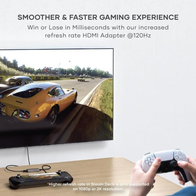 Satechi USB C to HDMI 2.1 アダプタ, 8K@60Hz/ 4K@120Hz, USB C to HDMI, HDR, Thunderbolt 3/4, MacBook Pro, MacBook Air, iPad Pro,_2