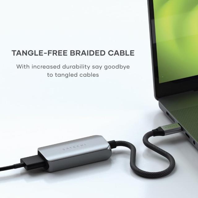 Satechi USB C to HDMI 2.1 アダプタ, 8K@60Hz/ 4K@120Hz, USB C to HDMI, HDR, Thunderbolt 3/4, MacBook Pro, MacBook Air, iPad Pro,_4