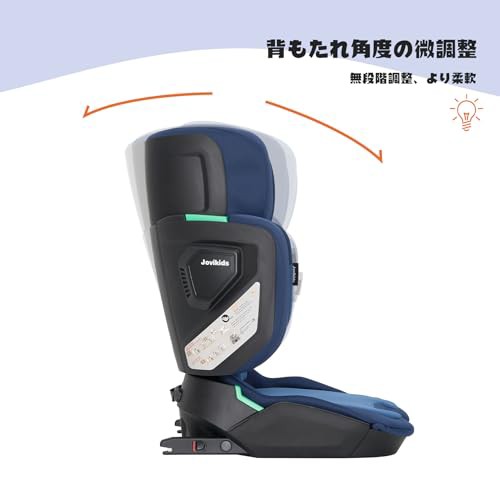 Jovikids 折りたたみのジュニアシート ISOFIX、i-Size R129適合 3歳 