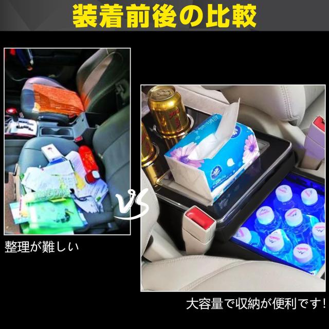 POWER PANDA 【急速充電】コンソールボックス アルファード ヴェルファイア 20系 専用 アームレスト Type-C ＆ QC3.0 USBポート付き セン_5