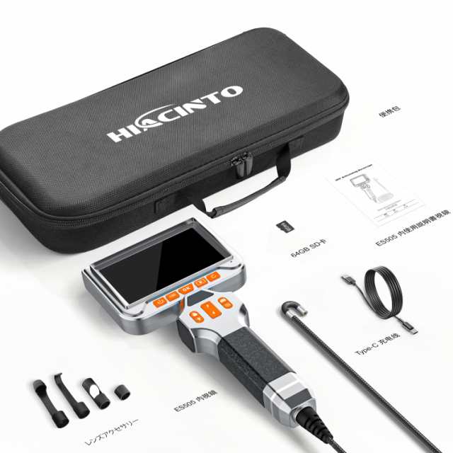 Hiacinto 電動回転 ファイバースコープ 先端可動式 デジタル内視鏡 スコープカメラ 6.0mm直径工業内視鏡 5.0インチIPSスクリーン付き IP6の通販は alexiscoates.com