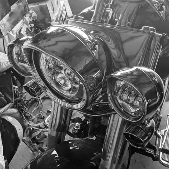 HDBUBALUS バイク ヘッドライト用トリム LED トリムリング トリム