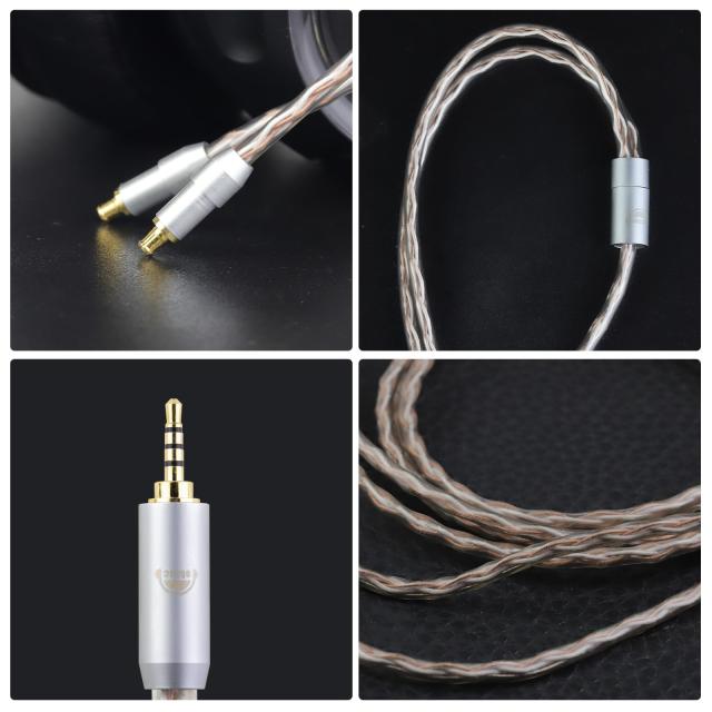 okcsc JBX ヘッドホンケーブル A2DC リケーブル イヤホン・ヘッドホン用 Audio-Technica用 ATH-ADX5000・ESW950・SR9・AP2000TI・ATH-AWA