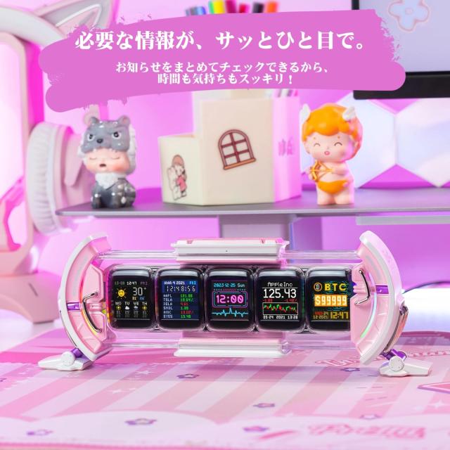 Divoom Times Gate 置き時計 おしゃれ デジタル ピクセルアート/アプリ