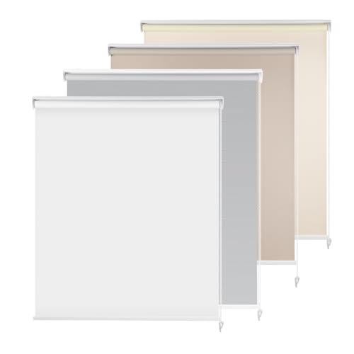 Hong pu TAO ロールスクリーン 遮光 遮熱 防寒 目隠し UVカット チェーン式 ロールカーテン キッチン リピング 簡単取付け シンプル 幅80の通販は