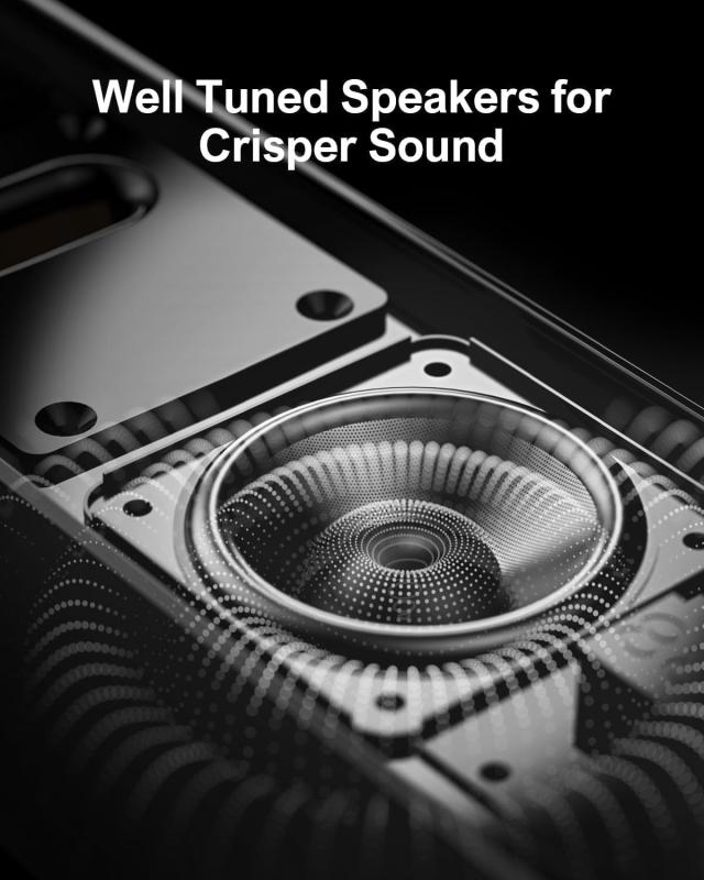 ULTIMEA 2.2CH サウンドバー テレビ用 ホームシアター APP制御 ピーク電力100W PC用 2-in-1 分割式 Bluetooth5.3 テレビサウンドバー 重