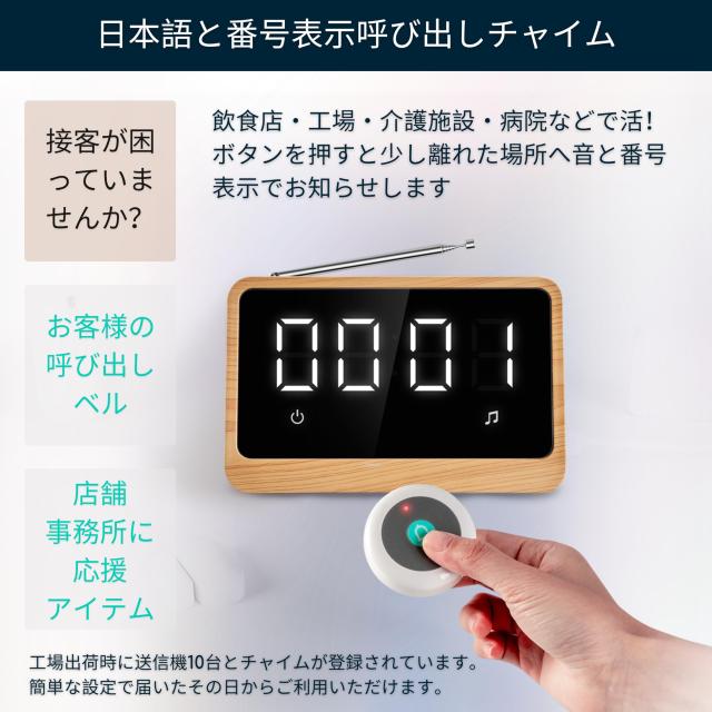 店舗用卓上呼び出しS CALL