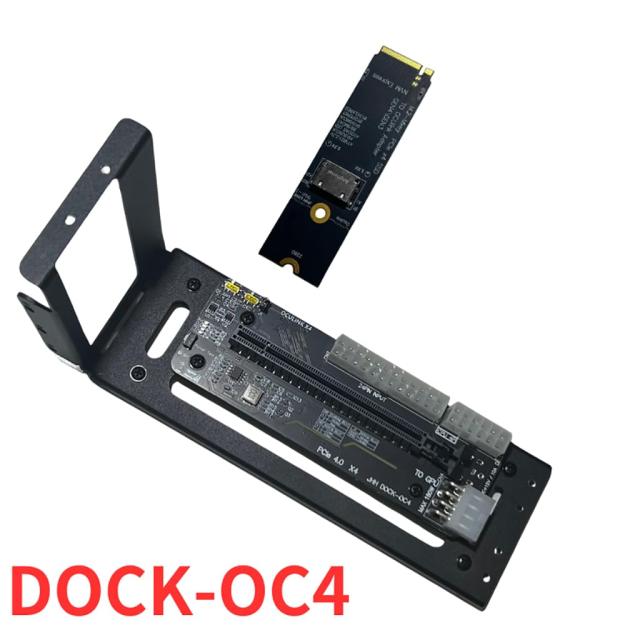 JMT M.2 M-Key to PCIE 4.0X4 外部グラフィックスカードスタンドブラケット Oculink/M.2 NVMe ノートパソコン eGPU?GDPハンドヘルド (Doc_1