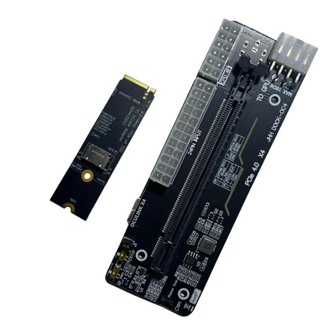 JMT M.2 M-Key to PCIE 4.0X4 外部グラフィックスカードスタンドブラケット Oculink/M.2 NVMe ノートパソコン eGPU?GDPハンドヘルド (Doc_6