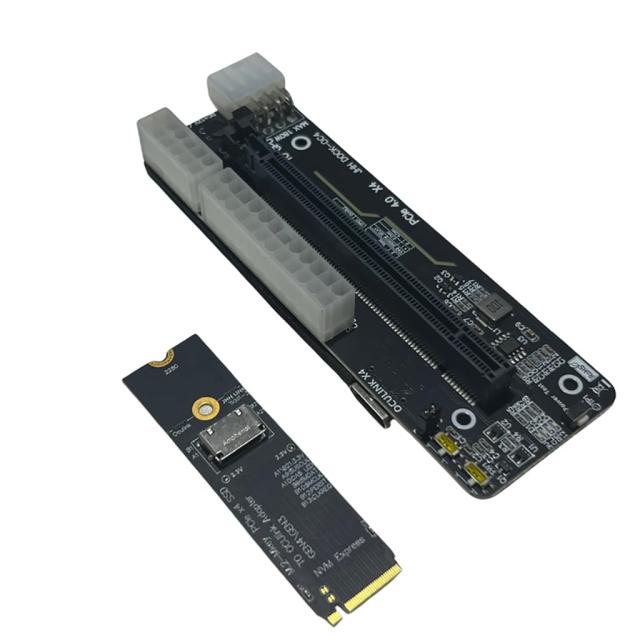 JMT M.2 M-Key to PCIE 4.0X4 外部グラフィックスカードスタンドブラケット Oculink/M.2 NVMe ノートパソコン eGPU?GDPハンドヘルド (Doc_7