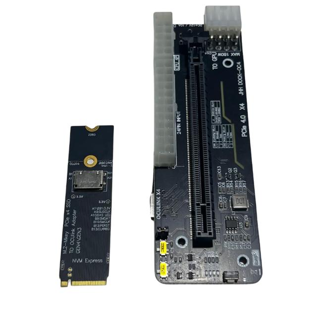 JMT M.2 M-Key to PCIE 4.0X4 外部グラフィックスカードスタンドブラケット Oculink/M.2 NVMe ノートパソコン eGPU?GDPハンドヘルド (Doc_8