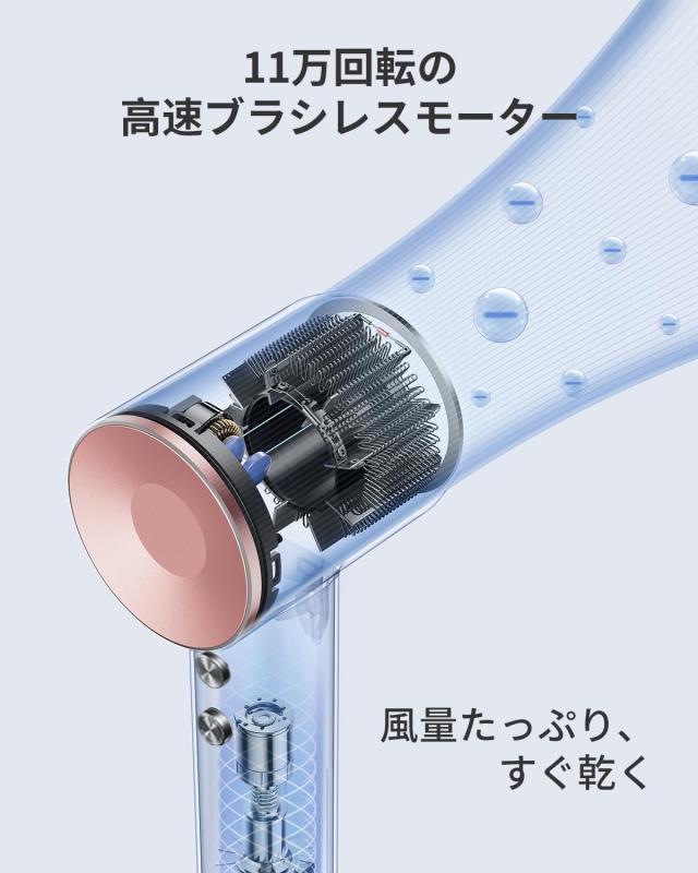 Laifen ライフェン ドライヤー SWIFT SPECIAL 限定ギフト 大風量 速乾 高濃度２億マイナスイオン 110,000回転/分 ヘアドライヤー 静音設_2