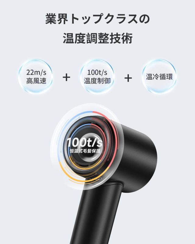 Laifen ライフェン ドライヤー SWIFT SPECIAL 限定ギフト 大風量 速乾 高濃度２億マイナスイオン 110,000回転/分 ヘアドライヤー 静音設_3