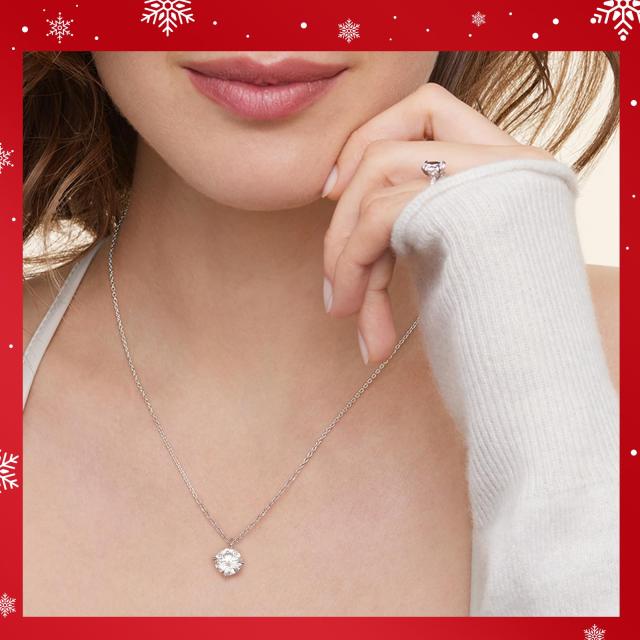 [KRKCLIFE] モアッサナイト ネックレス レディース 一粒 ダイヤ ネックレス 1ct モアサナイト ペンダント S925 シルバー ネックレス チェ KRKCLIFE] モアッサナイト ネックレス レディース 一粒 ダイヤ