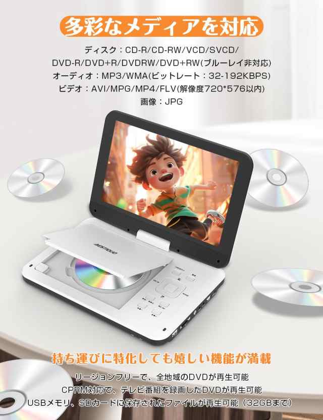 ポータブル cd dvd セール プレーヤー