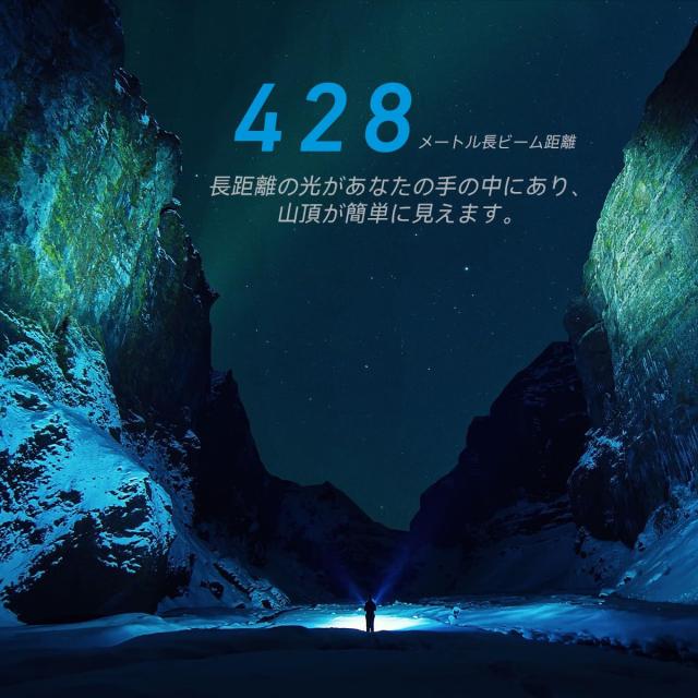 IMALENT (イマレント) BL50 懐中電灯 3600ルーメン + UV 照射距離428メートル ハンディライト LEDライト ミニライト キーホルダー フラッ_6
