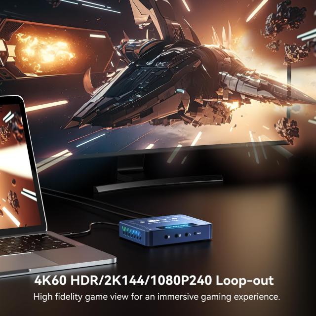 ANYOYO HDMI キャプチャーボード 4K 60FPS HDR ＆ VRRキャプチャー
