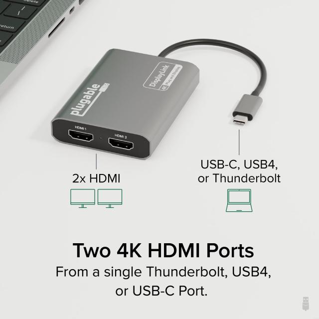 Plugable USB-C グラフィック変換アダプタ Apple Silicon（M1 M2 M3