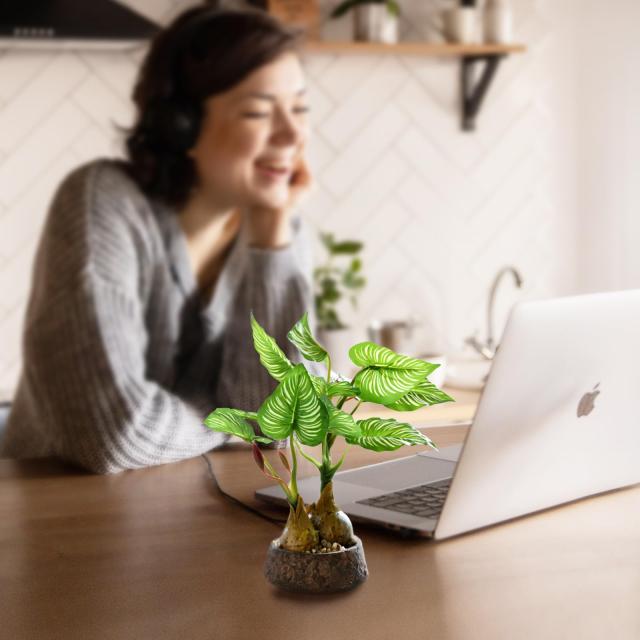 フェイクグリーン 人工観葉植物 光触媒 人工盆栽 モンステラインテリア