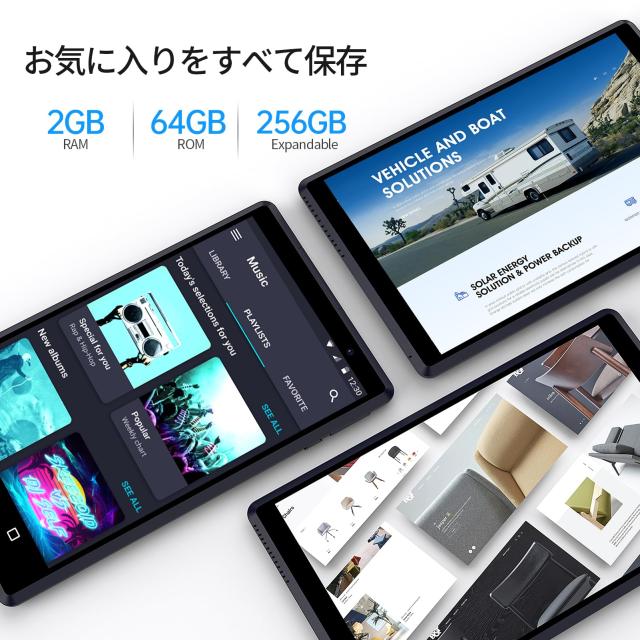 PRITOM L8 タブレット 8インチ Wi-Fiモデル Android13 タブレット 2GB RAM+64GB ROM 1280*800 IPSスクリーン GPS付き 5000mAh バッテリ_2