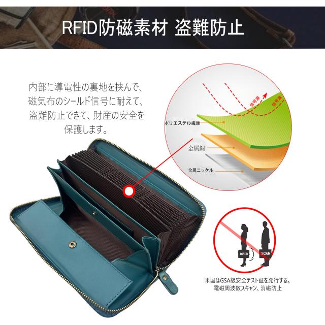 jxleichi] 長財布 メンズ 大容量 長財布 本革 大容量 YKKファスナー