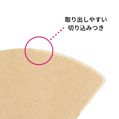 ハリオ ペガサスコーヒー ペーパーフィルター 01 M 100枚 日本製 1~2杯用 ブラウン PEF-01-100M ×5個 [並行輸入品]_3