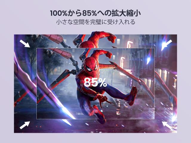 WiMiUS プロジェクター小型 -【自動台形補正】-【270°回転