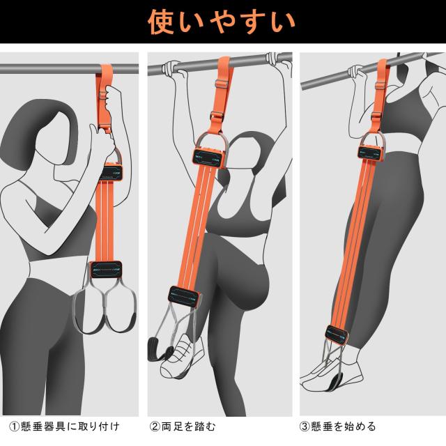 KOOPRO 新型 懸垂アシストチューブ 懸垂 補助チューブ 厚くする 天然
