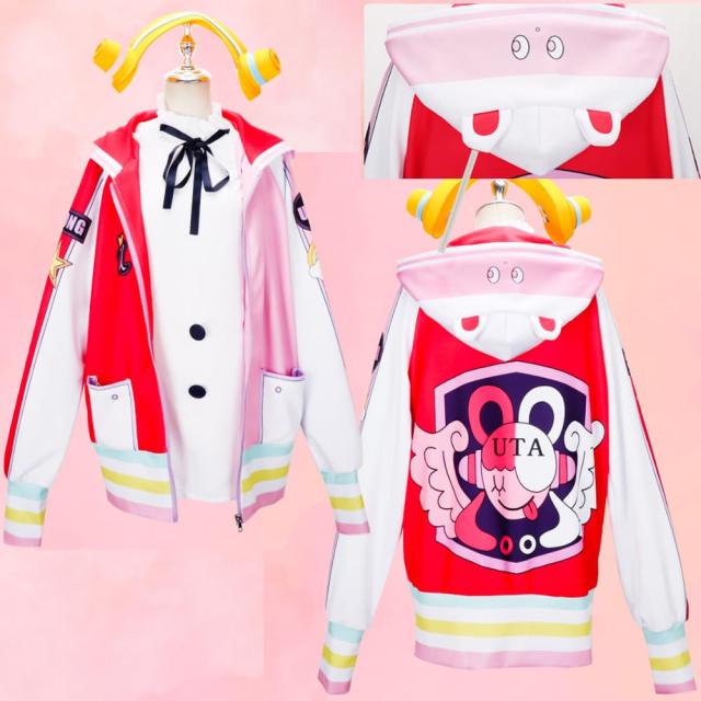 starcoscat] ウタ コスプレ 子供 ワンピース フィルム レッド