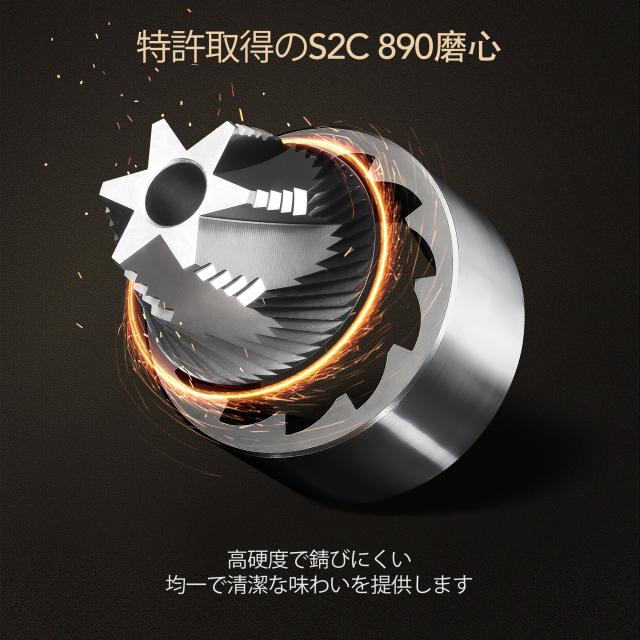 TIMEMOREタイムモア S3 コーヒーミル 手挽きコーヒーミル 全金属製 外部調節 S2C 890臼刃搭載 簡単操作 耐久性が高く_5
