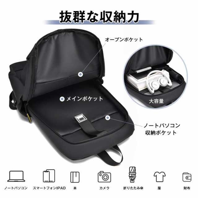[OFAMOUS] リュック メンズ ビジネスリュック 15.6インチ PCリュック リックサック 大容量 撥水性 A4収納可 通勤 バックパック 軽量 薄型の通販は