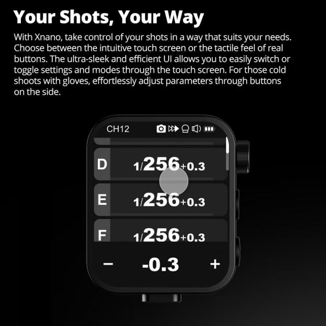 【Godox 正？代理店】Godox X3-N X3N TTL ワイヤレスフラッシュトリガー、ニコン用、2.4GHz ワイヤレスシステム、高精細 LED スクリーン、