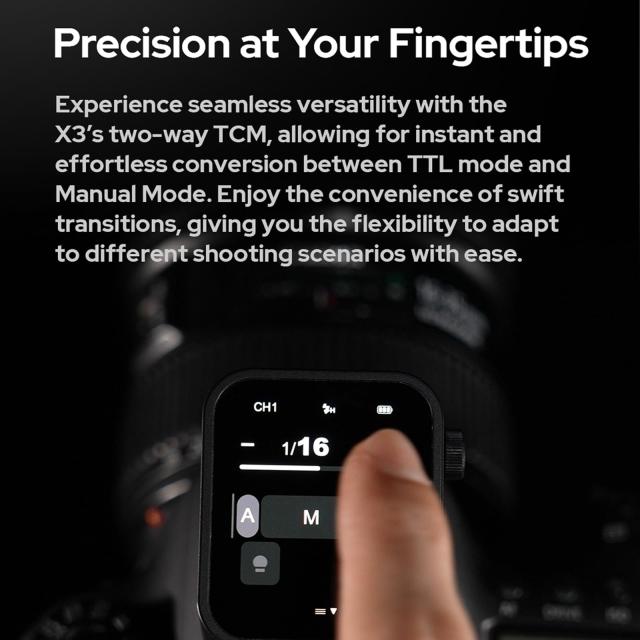 GODOX X3-N Nikonカメラ TTL ワイヤレス フラッシュ トリガー、OLED タッチ スクリーン フラッシュ トランスミッター、内蔵リチウム電池_4