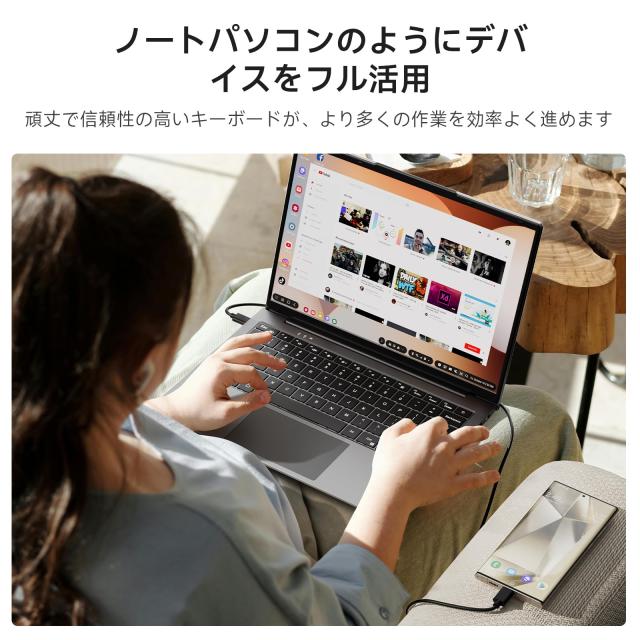 モバイルモニター 14.1インチ バッテリー キーボード付きモニター