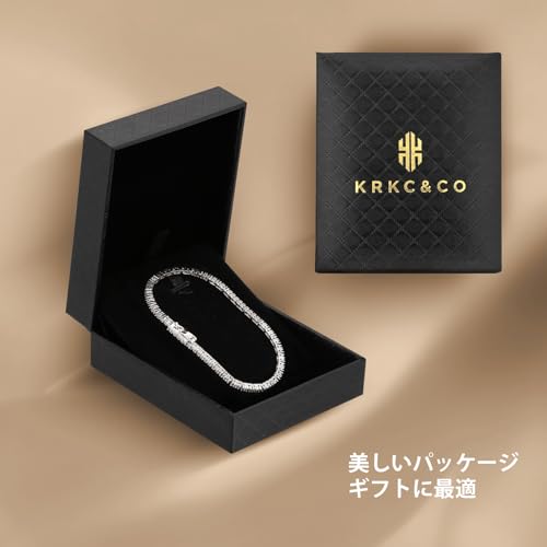 S925 テニスブレスレット Amazon | KRKC&CO 2mm テニスブレスレット レディース