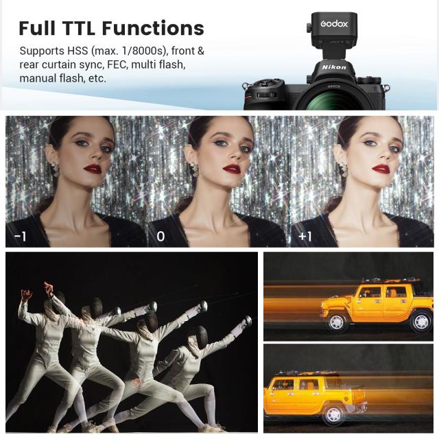 Godox X3-N ワイヤレスフラッシュトリガー OLEDタッチスクリーン 充電式電池 USB-C充電 クイックフィットホットシュー Godox 2.4G X ワイ