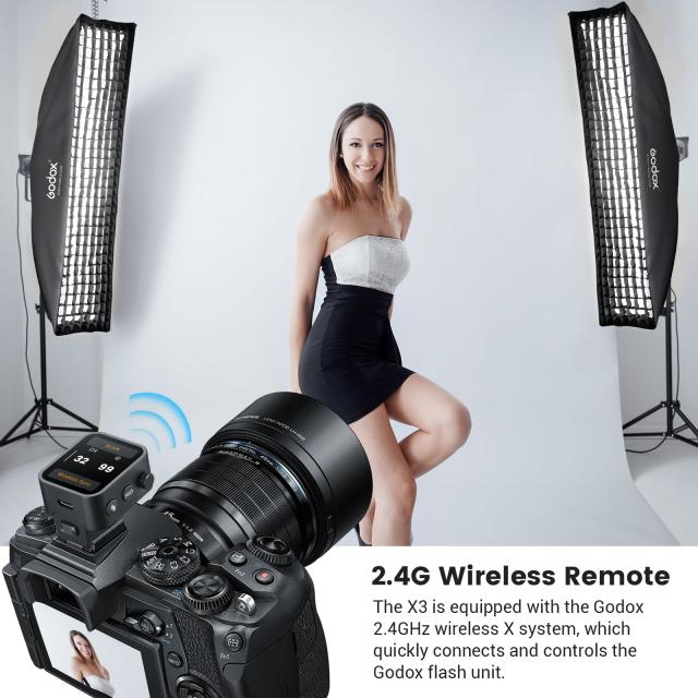 Godox X3-O ワイヤレスフラッシュトリガー OLEDタッチスクリーン Godox X3-O ワイヤレスフラッシュトリガー OLEDタッチスクリーン