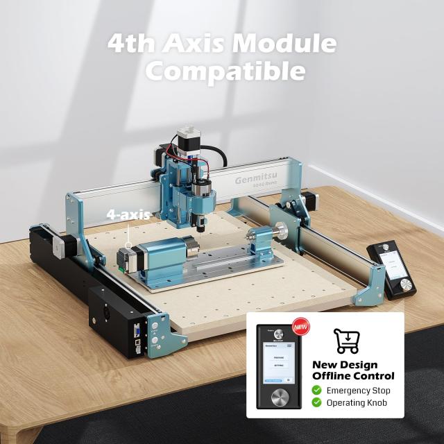 Genmitsu 4040 Reno CNCルーターフライス盤 木工用、アクリル